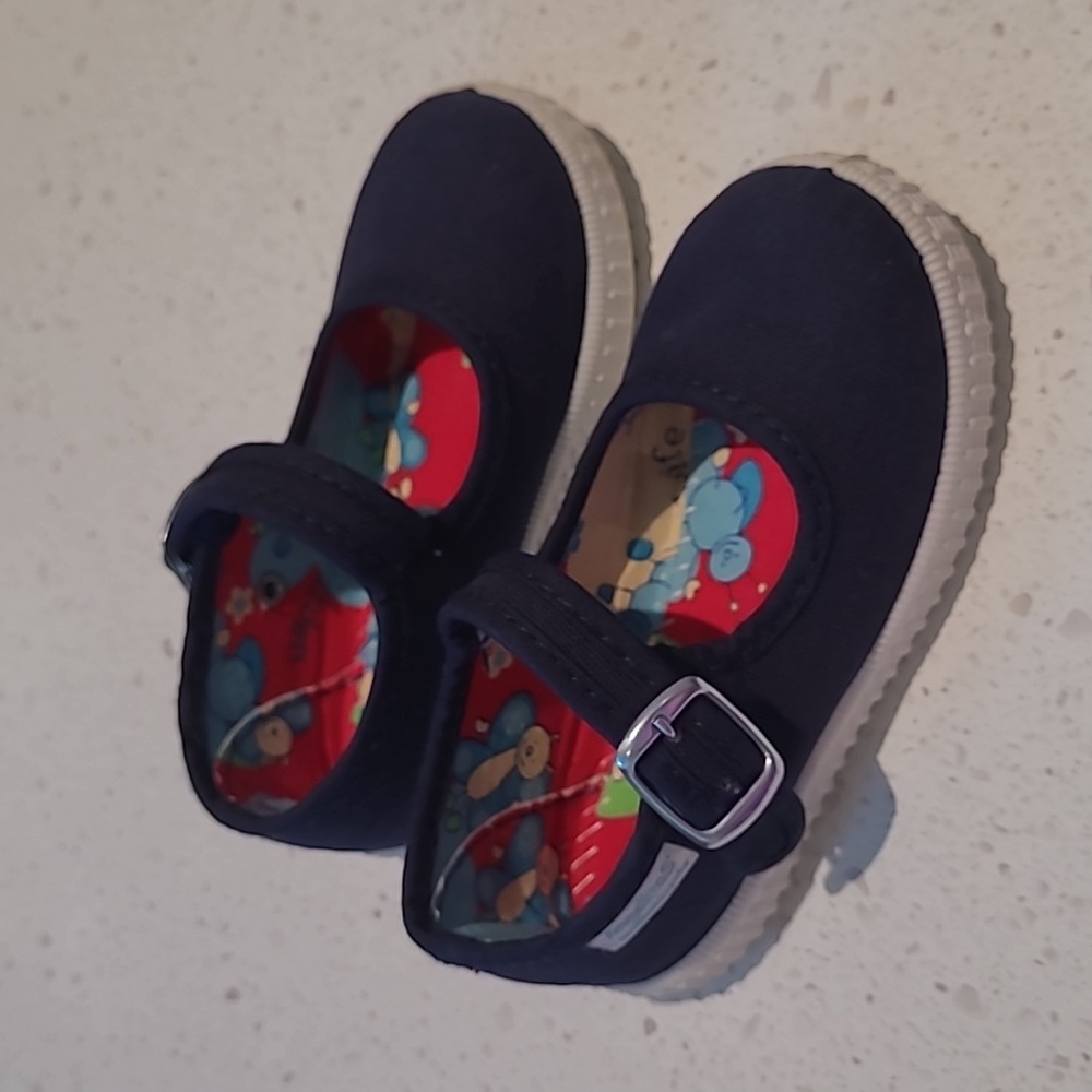 Angelitos Girl Navy Shoes Size 23